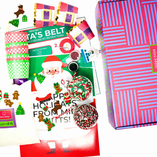 Santa's Belt Buckle Busting Cupcake Baking Kit